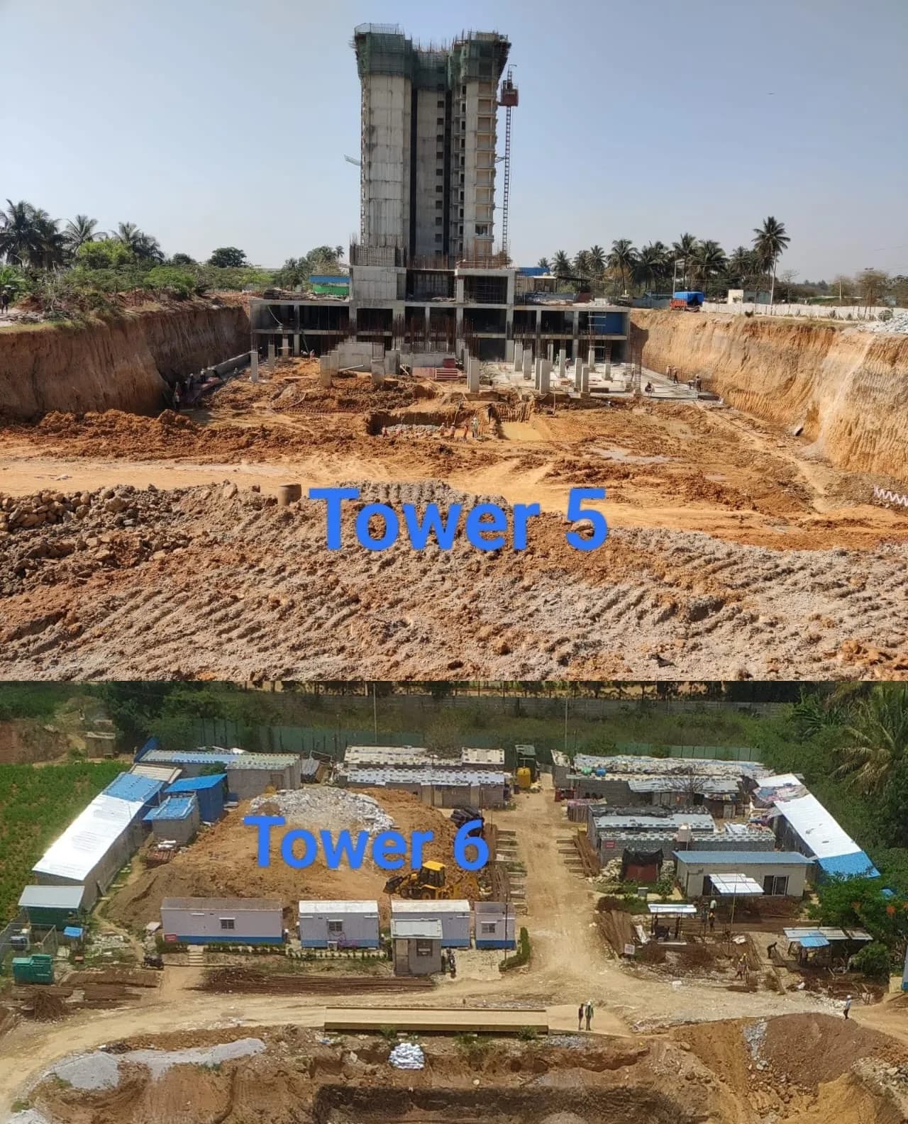 MVN Aero One T5 & T6: Site photo filed with Karnataka RERA