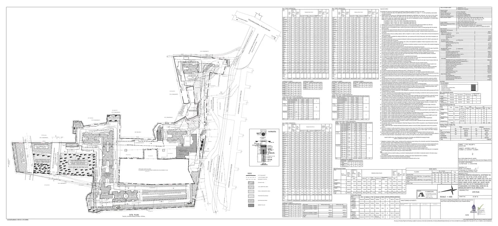 Mirabelle: Existing Layout Plan (filed with Karnataka RERA)