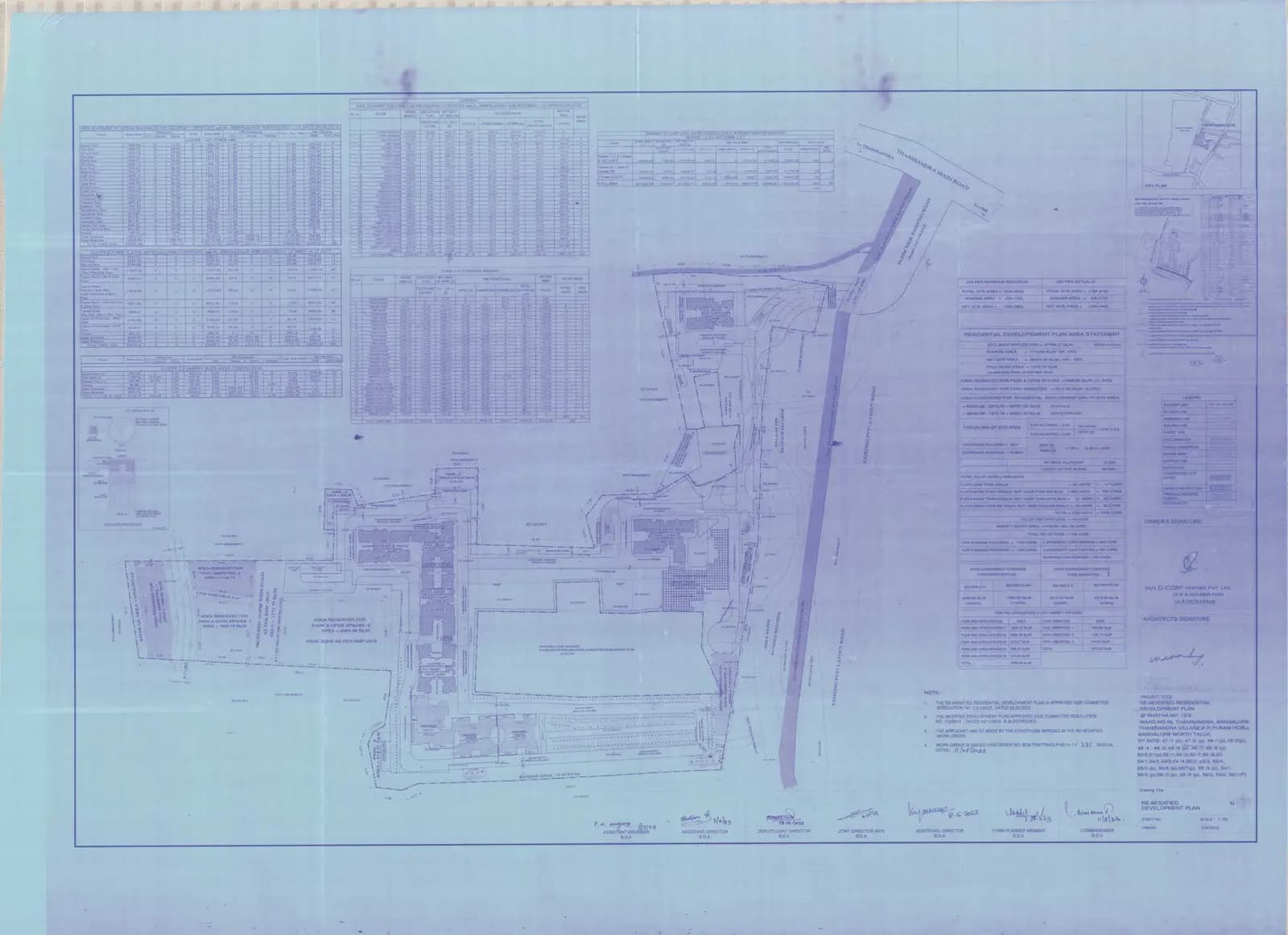Mirabelle: Approved Layout Plan (filed with Karnataka RERA)