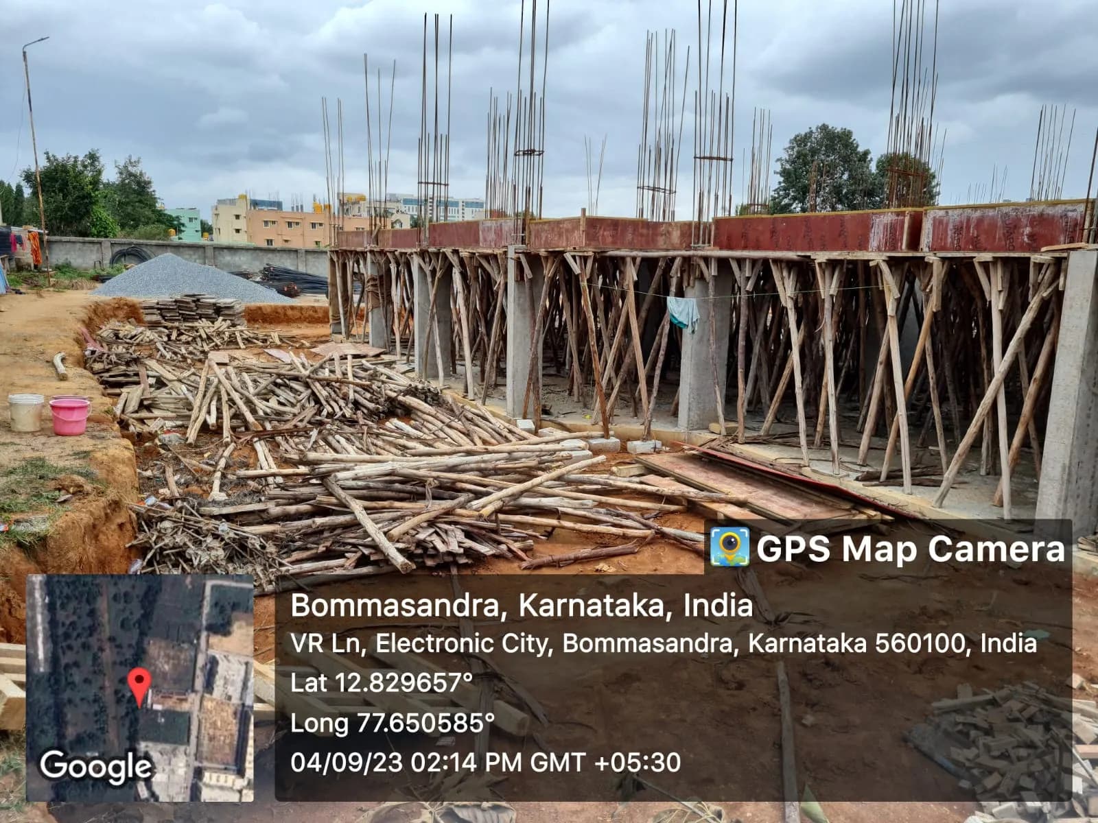 Sreenidhi E-City: Site photo filed with Karnataka RERA