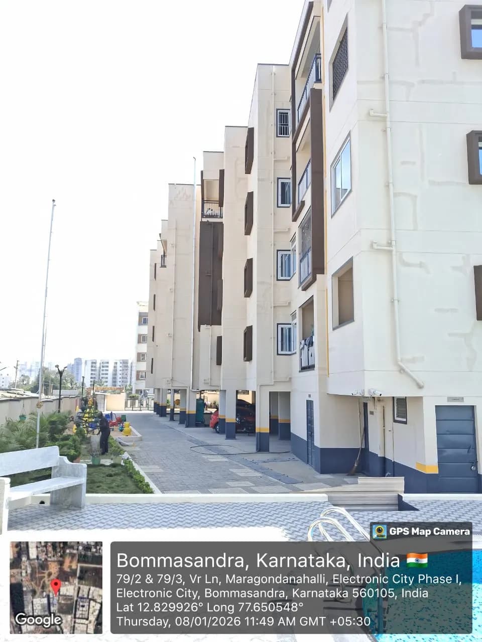 Sreenidhi E-City: Site photo filed with Karnataka RERA