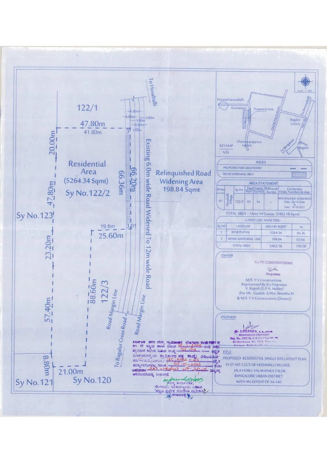 Warrior Central Bay: Approved Layout Plan (filed with Karnataka RERA)