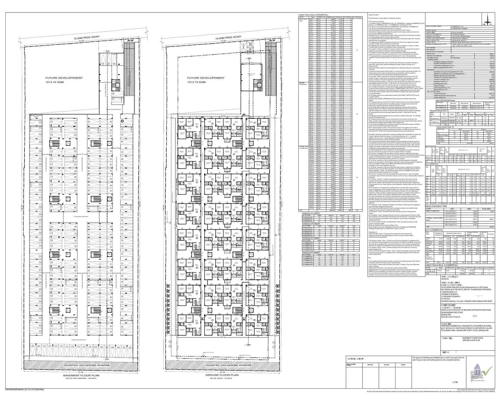 Divine Green Leaf: Approved Building/Plotting Plan (filed with Karnataka RERA)