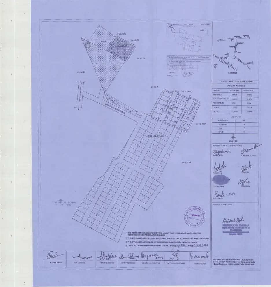 Greensquare: Existing Layout Plan (filed with Karnataka RERA)