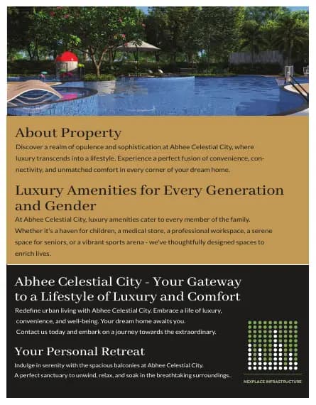 Abhee Celestial City: Brochure, page 2 (filed with Karnataka RERA)