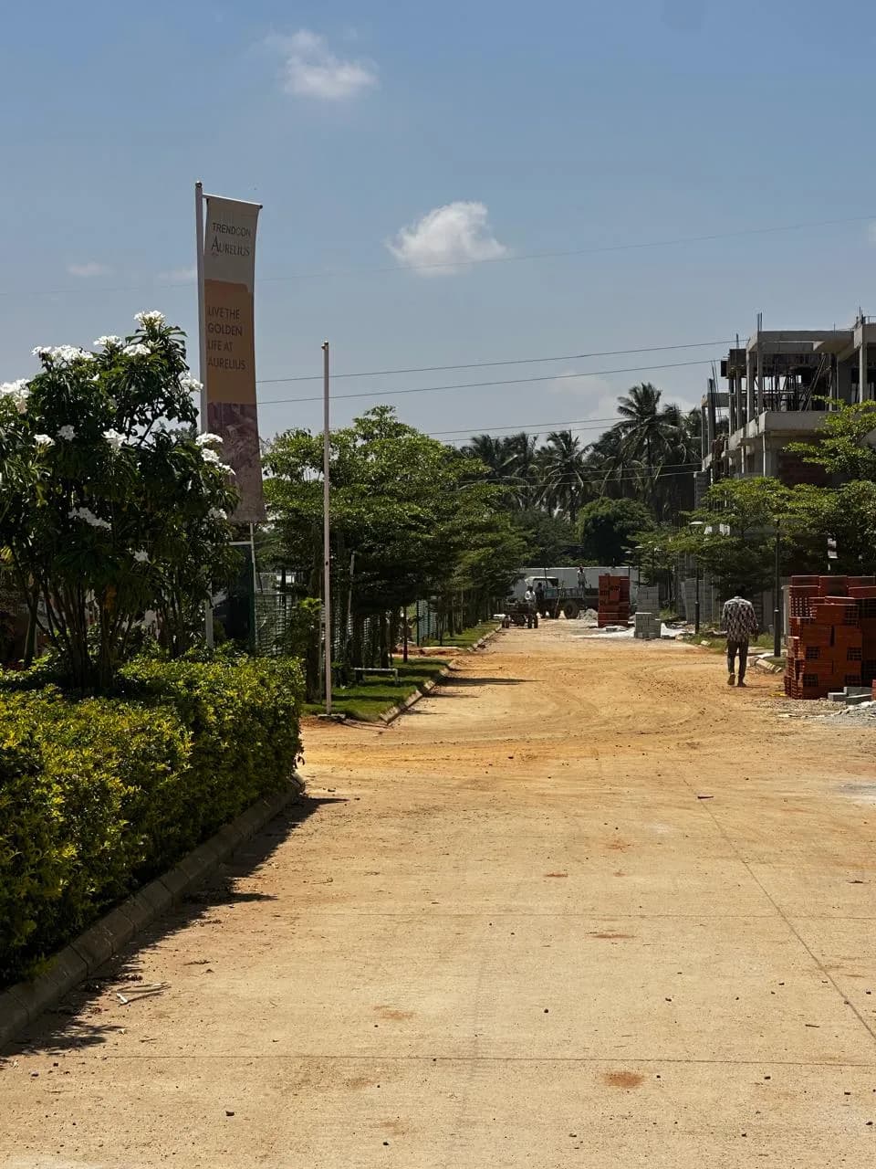 Trendcon Aurelius: Site photo filed with Karnataka RERA