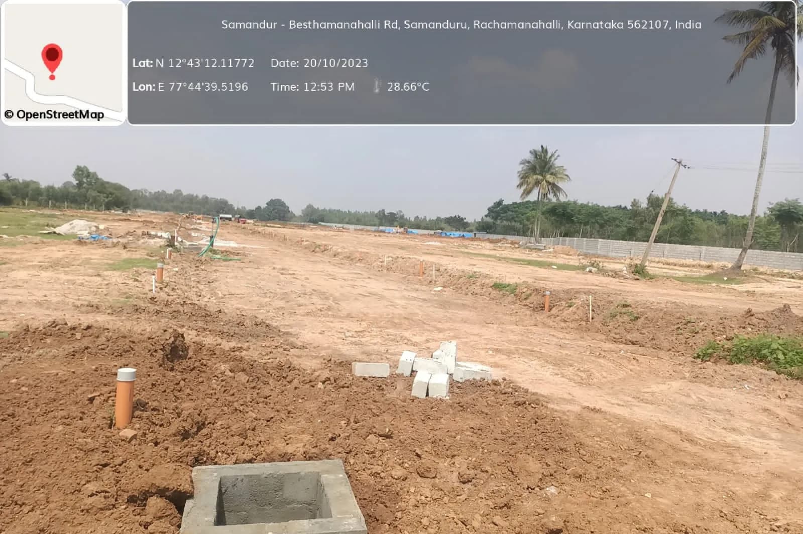Guru Punvaanii Exotica: Site photo filed with Karnataka RERA