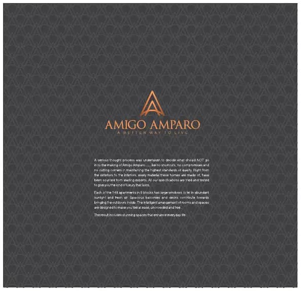 Amigo Amparo: Brochure, page 7 (filed with Karnataka RERA)