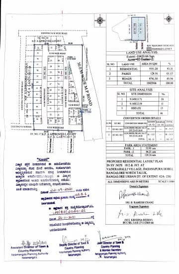 RC Enclave: Approved Layout Plan (filed with Karnataka RERA)
