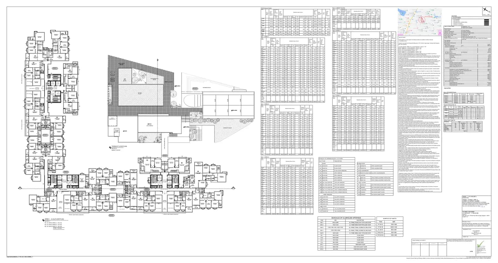 Nikoo Homes VI: Building Plan - Nikoo VI-7-2nd & terrace floor plan.pdf (filed with Karnataka RERA)