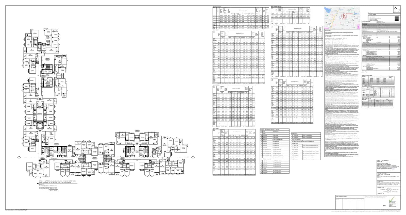 Nikoo Homes VI: Building Plan - Nikoo VI-9-Typical 4th, 6th, 8th, 10th, 12th, 14th & 16th floor plan.pdf (filed with Karnataka RERA)