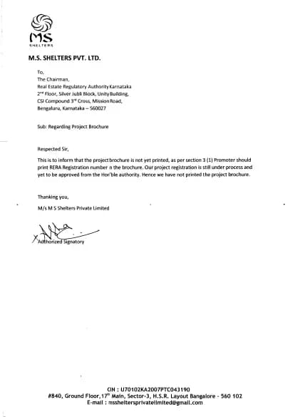 Spring Green Meadows: Brochure (filed with Karnataka RERA)