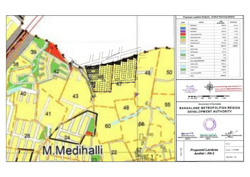 Spring Green Meadows: Area Development Plan Of Project Area (filed with Karnataka RERA)