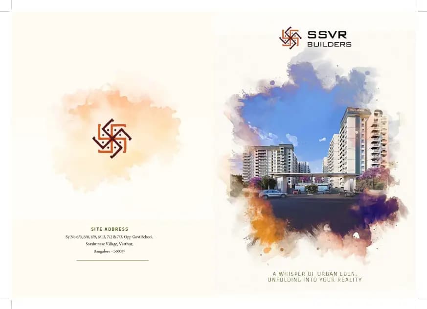 SSVR Niyaara: Brochure, page 1 (filed with Karnataka RERA)