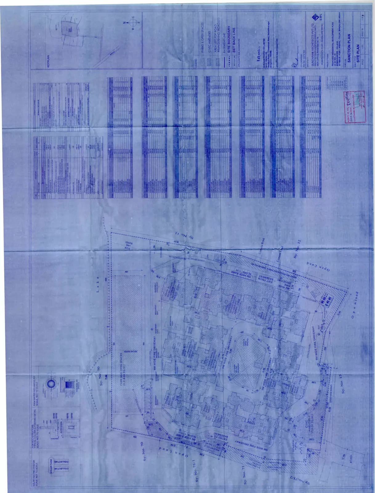 Shriram Sapphire: Existing Layout Plan (filed with Karnataka RERA)