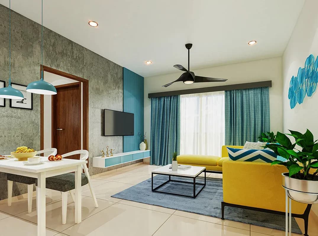 Sattva SimpliCity: Living room interior (artist’s impression)