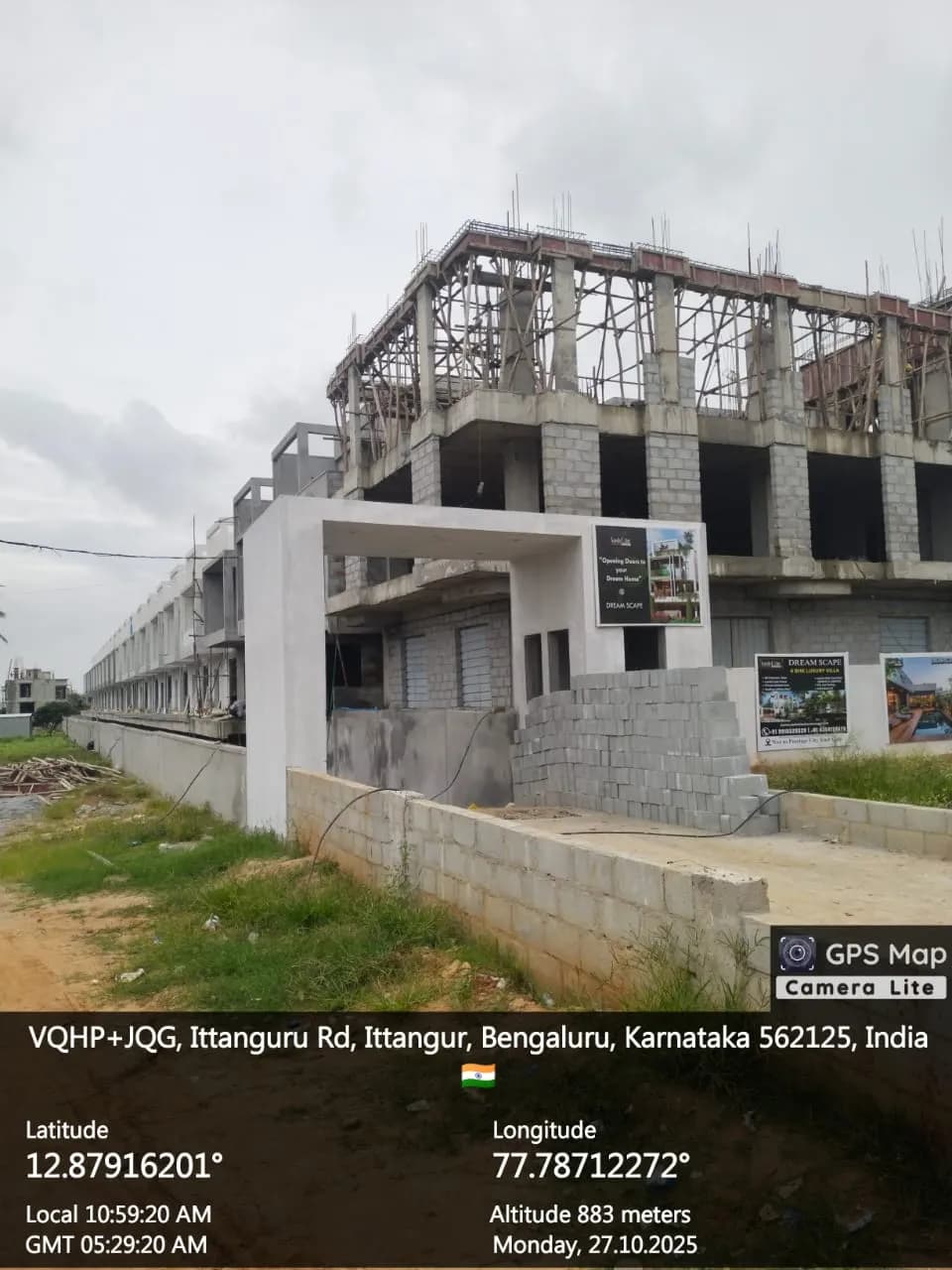 Dream Scape: Site photo filed with Karnataka RERA