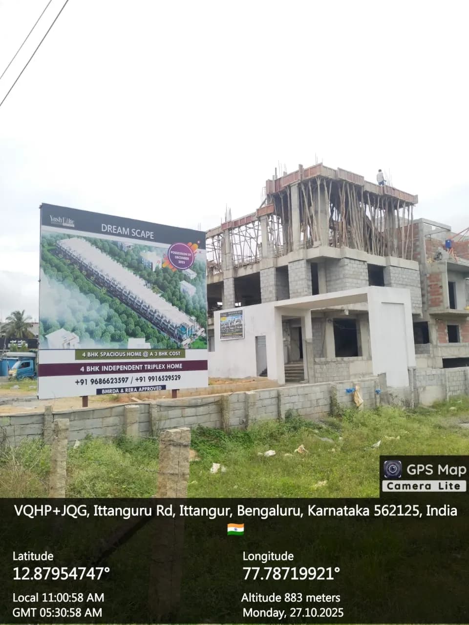 Dream Scape: Site photo filed with Karnataka RERA