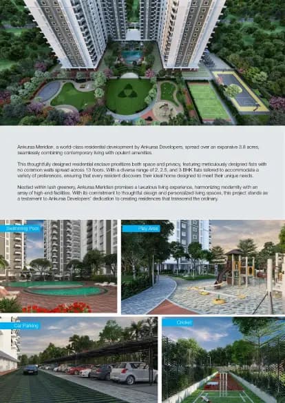 Ankuraa Meridian: Brochure, page 2 (filed with Karnataka RERA)