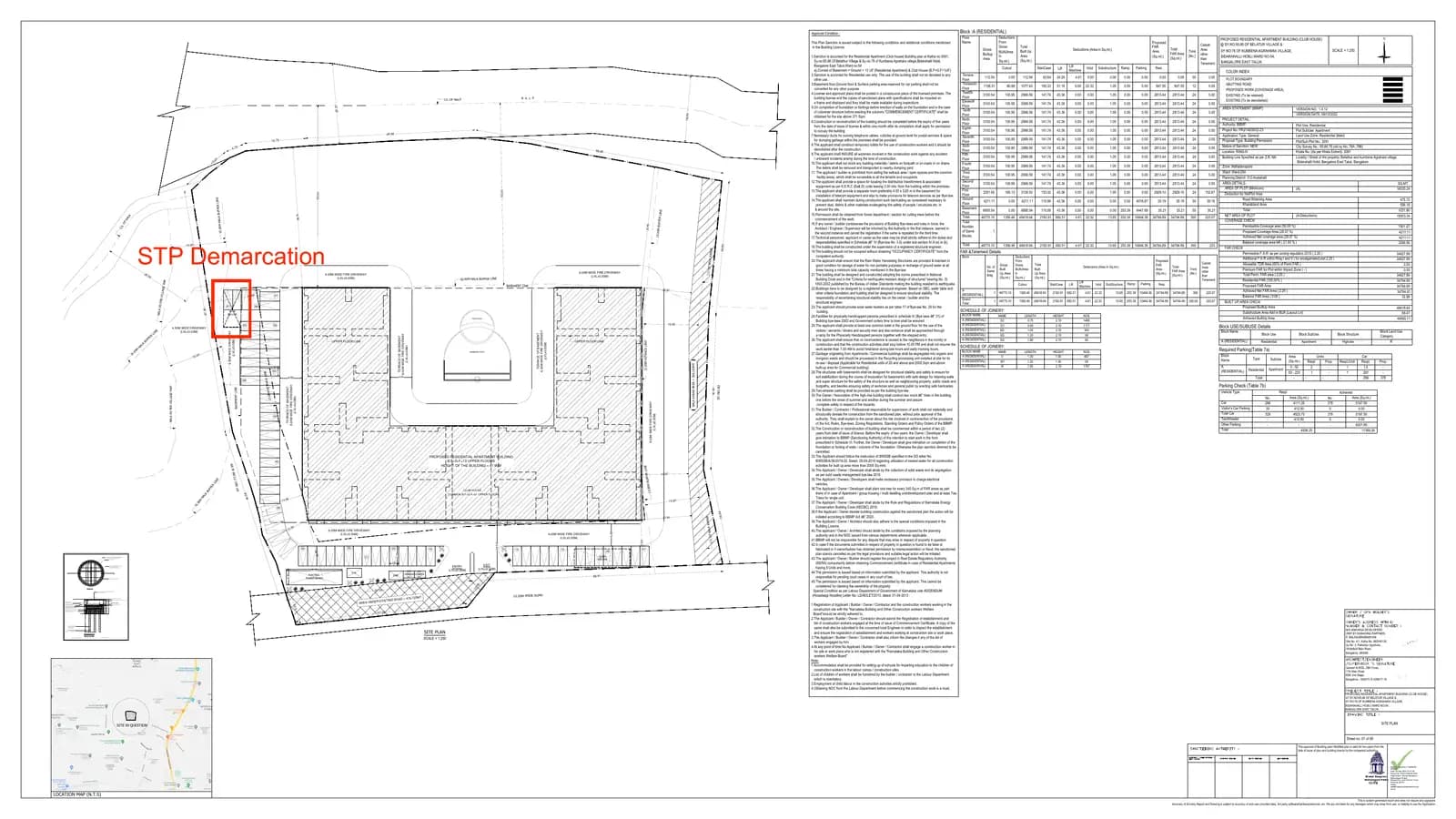 Ankuraa Meridian: STP Demarcation.pdf (filed with Karnataka RERA)