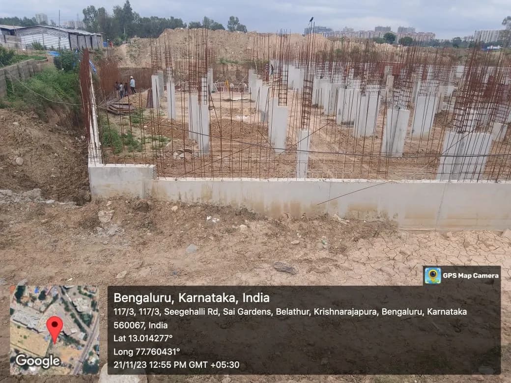 Ankuraa Meridian: Site photo filed with Karnataka RERA
