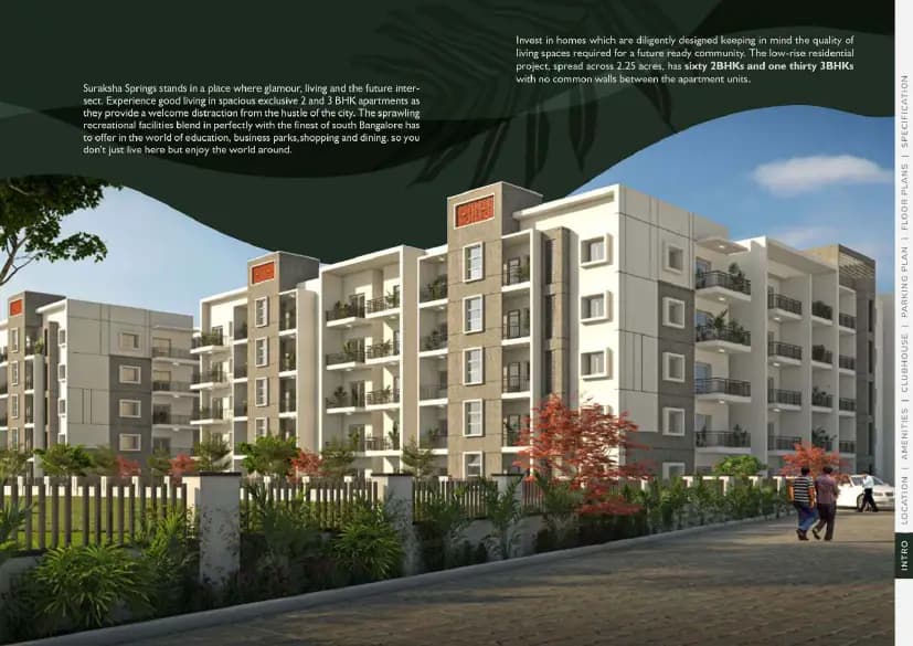 Suraksha Springs: Brochure, page 2 (filed with Karnataka RERA)