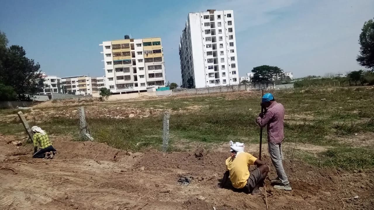 Suraksha Springs: Site photo filed with Karnataka RERA
