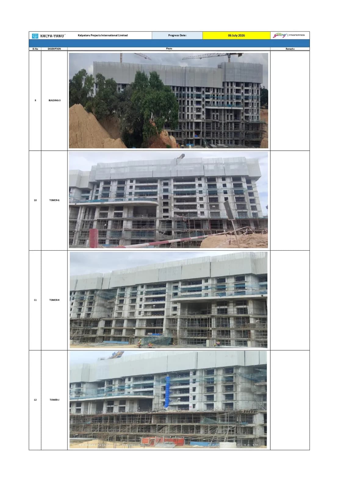 Godrej Woodscapes: Site photo filed with Karnataka RERA
