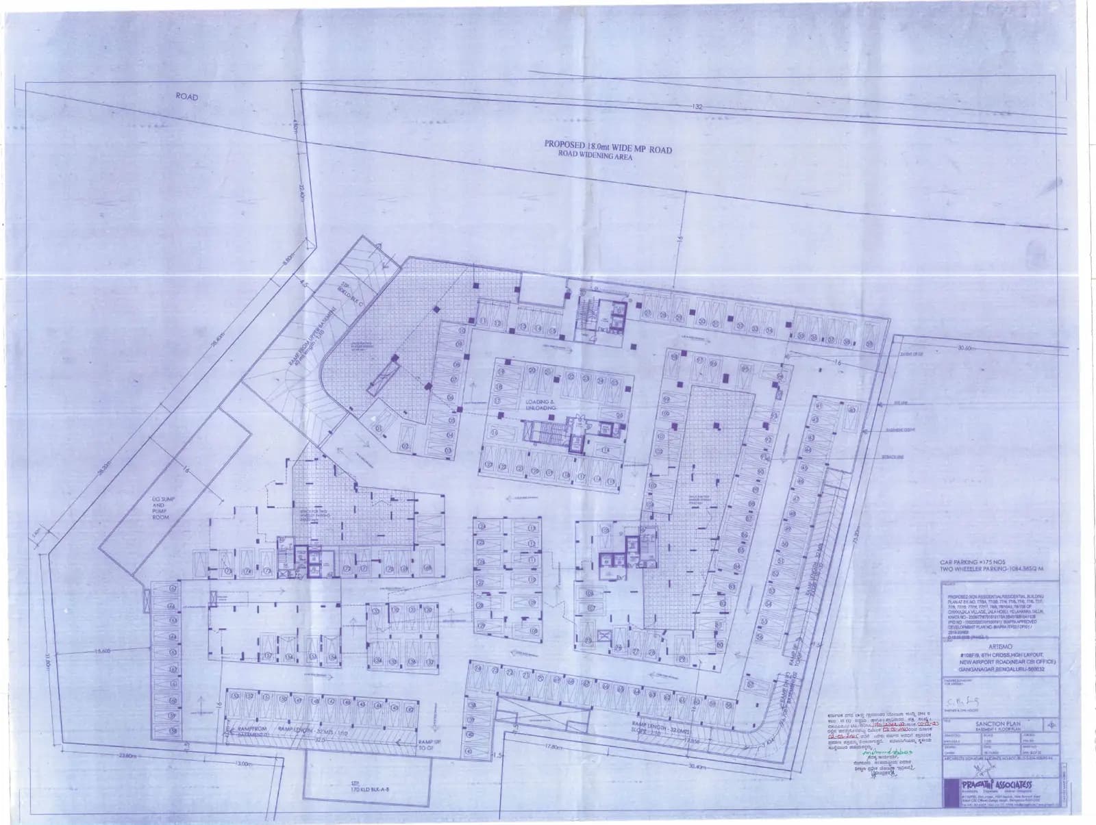 Millionaire Tower: Approved Building/Plotting Plan, page 1 (filed with Karnataka RERA)