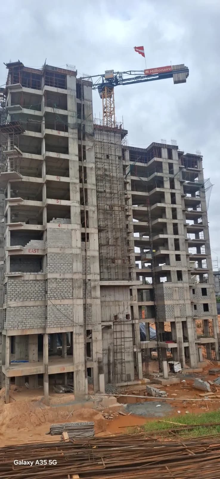 Millionaire Tower: Site photo filed with Karnataka RERA