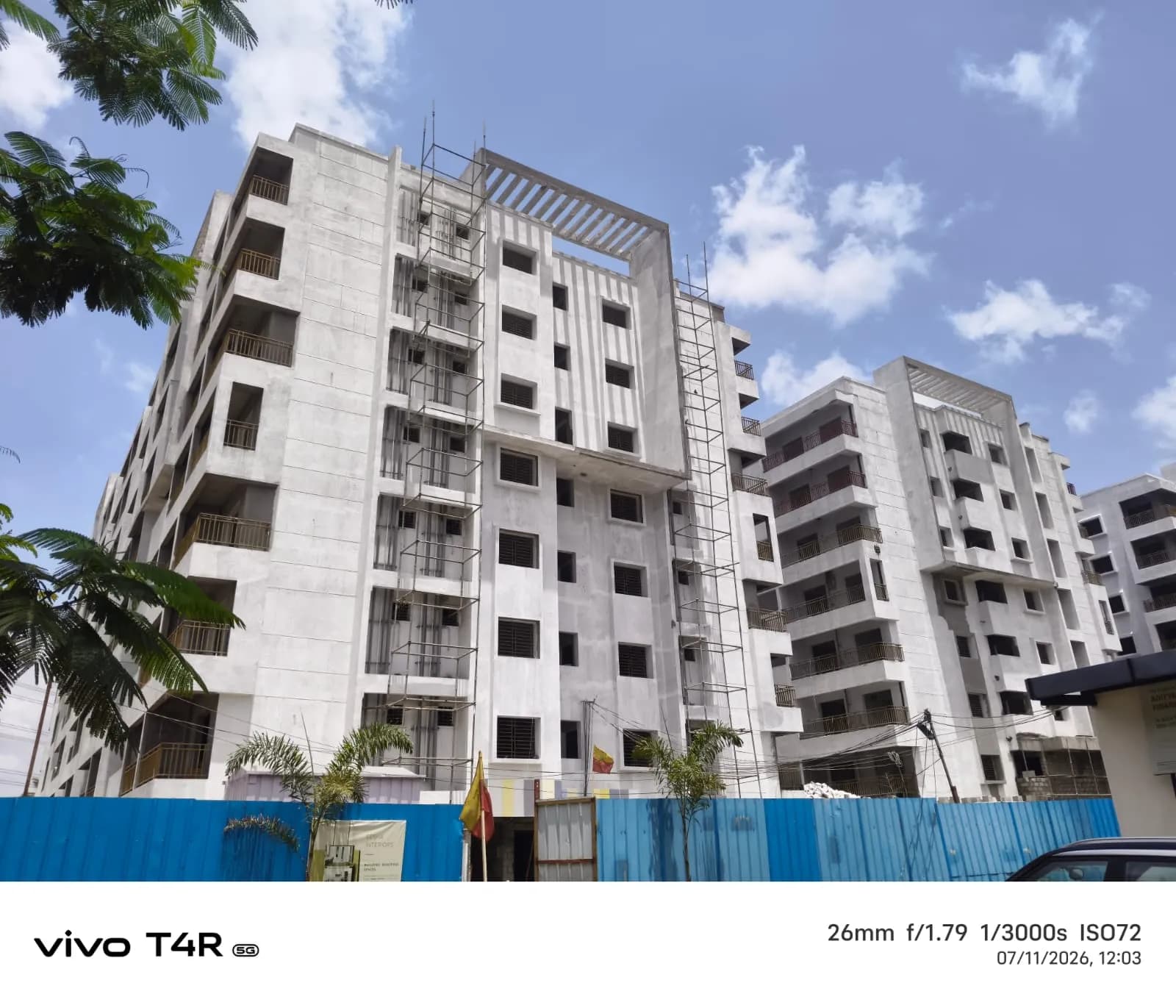 Vikyath Signature: Site photo filed with Karnataka RERA