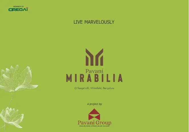 Pavani Mirabilia: Brochure, page 1 (filed with Karnataka RERA)