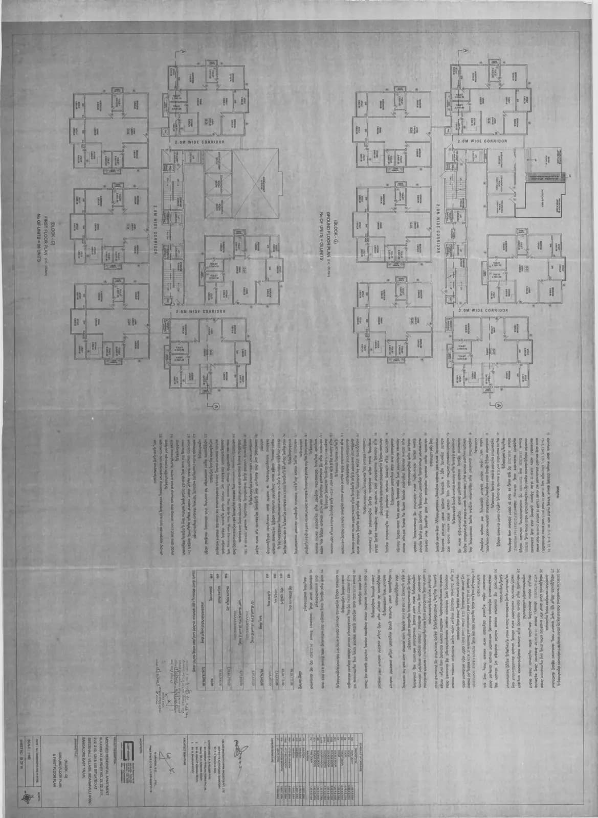 Pavani Mirabilia: BLOCK G GROUND AND FIRST FLOOR PLAN (filed with Karnataka RERA)