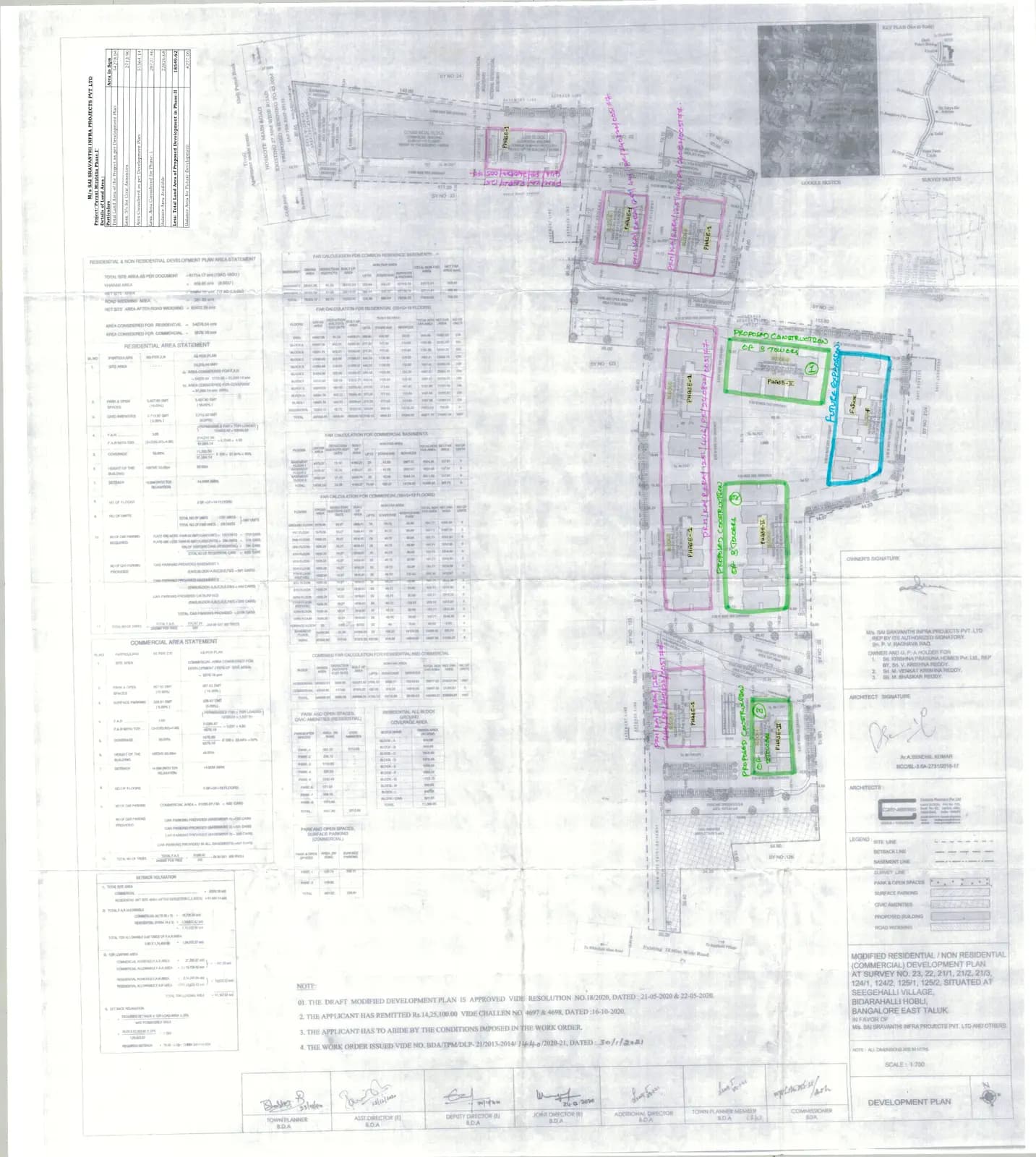 Pavani Mirabilia: DEMARCATION DRAWING (filed with Karnataka RERA)