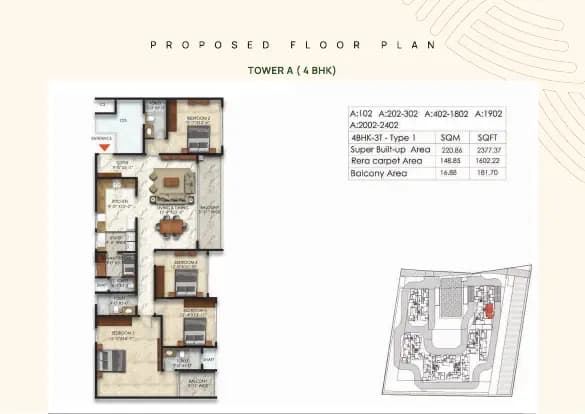 East Park Residences: Brochure, page 4 (filed with Karnataka RERA)