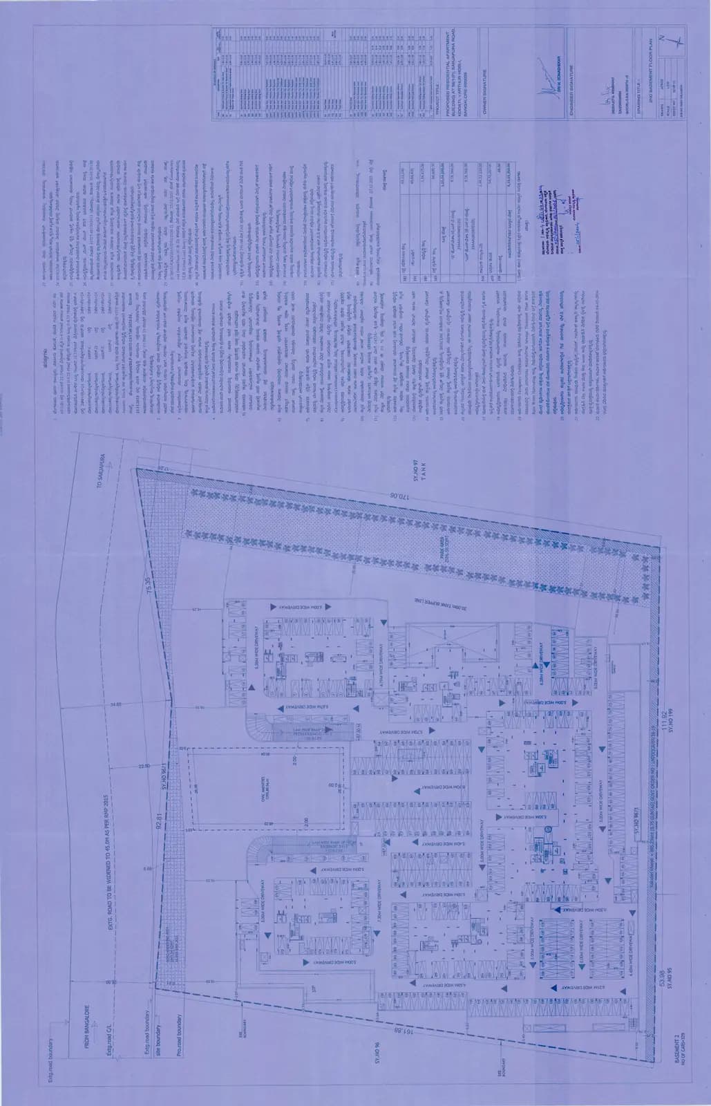 East Park Residences: 2nd Basement Floor Plan.pdf (filed with Karnataka RERA)