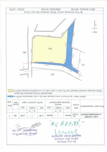 Navami Chamara Heights: NCH Single plot layout plan.pdf (filed with Karnataka RERA)