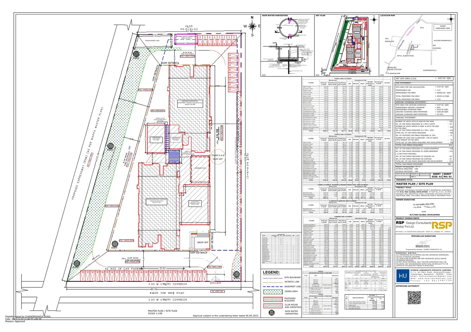North Park: Approved Plan sheet 01.pdf (filed with Karnataka RERA)