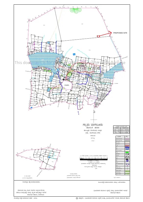 North Park: 9 Village Map Demarcation (filed with Karnataka RERA)