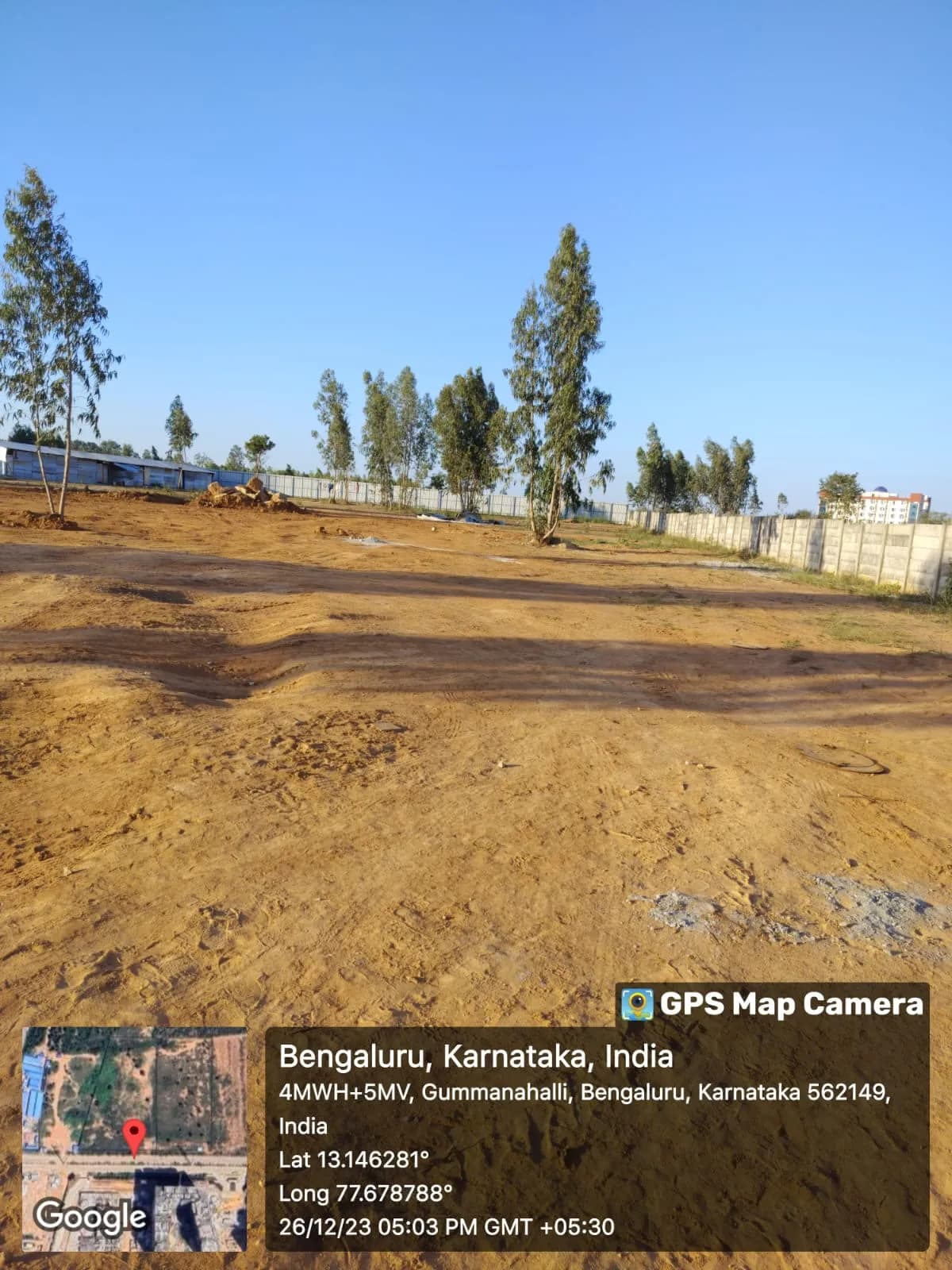 North Park: Site photo filed with Karnataka RERA