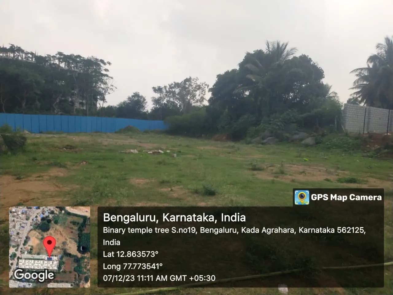 Binary Temple Tree: Site photo filed with Karnataka RERA