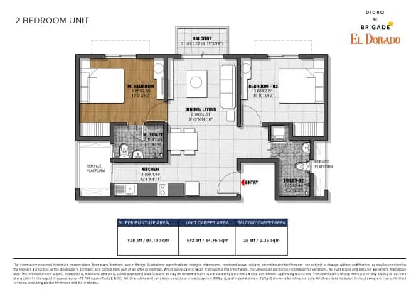 Dioro & Beryl at Brigade El Dorado: Brochure, page 2 (filed with Karnataka RERA)