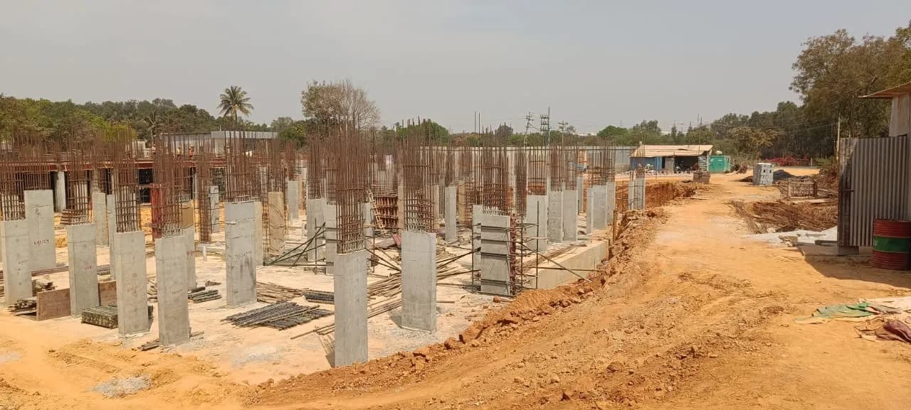 DSR The Courtyard: Site photo filed with Karnataka RERA