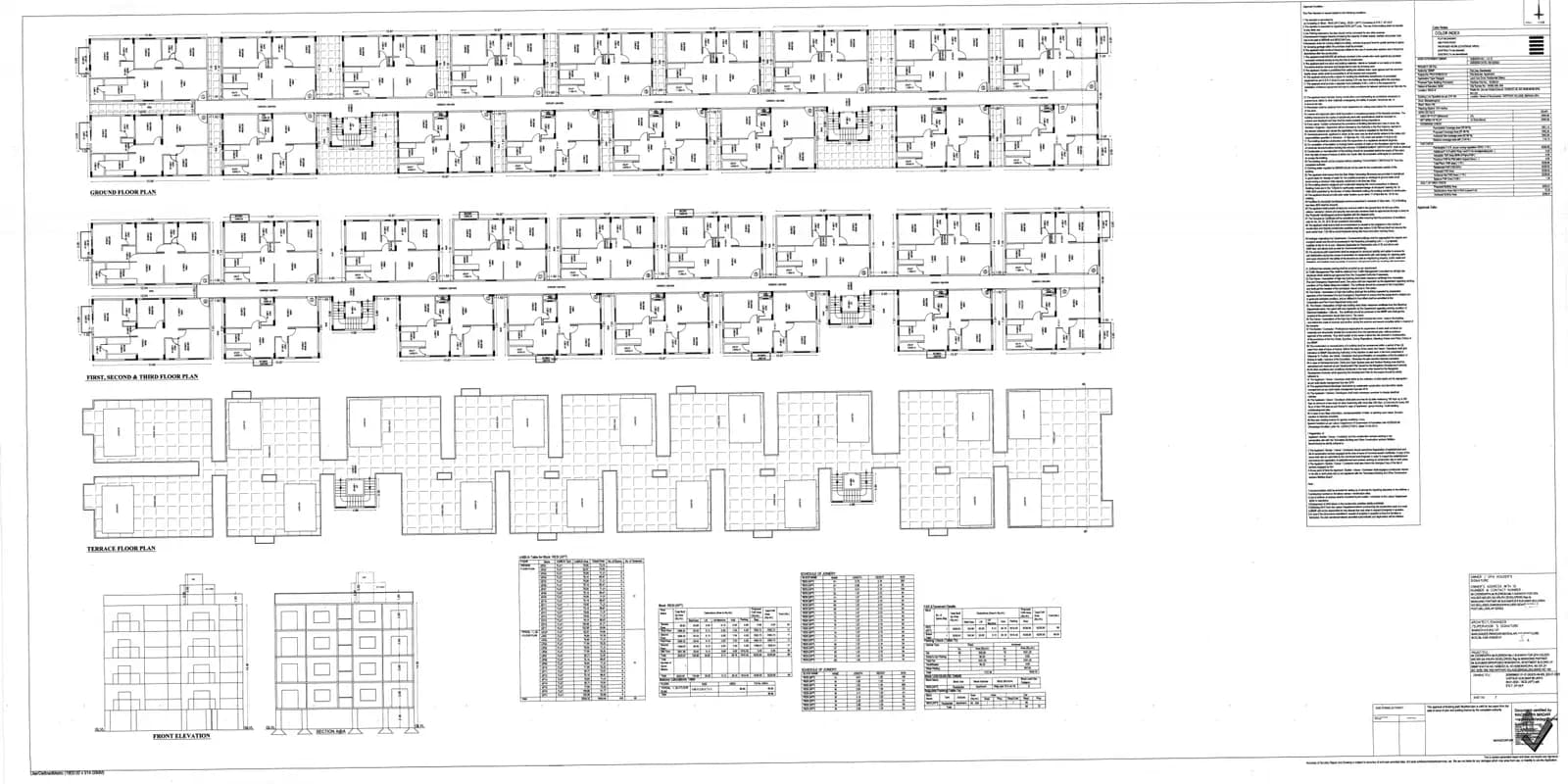 Sri Sai Krupa Meadows: Approved Building/Plotting Plan, page 1 (filed with Karnataka RERA)