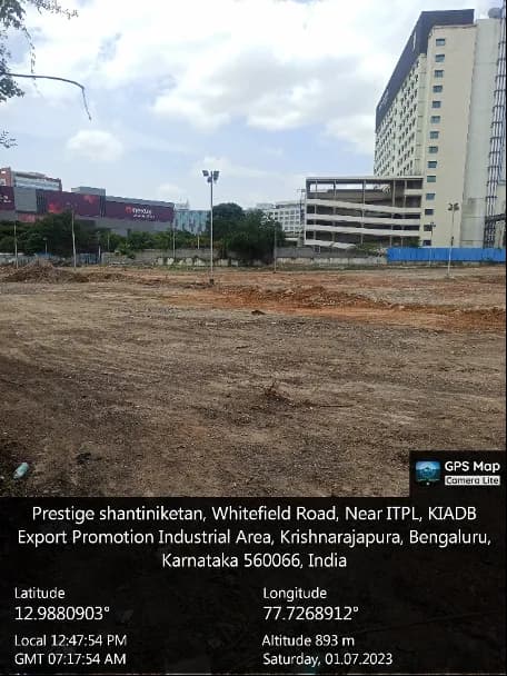 Embassy East Avenue: Site photo filed with Karnataka RERA