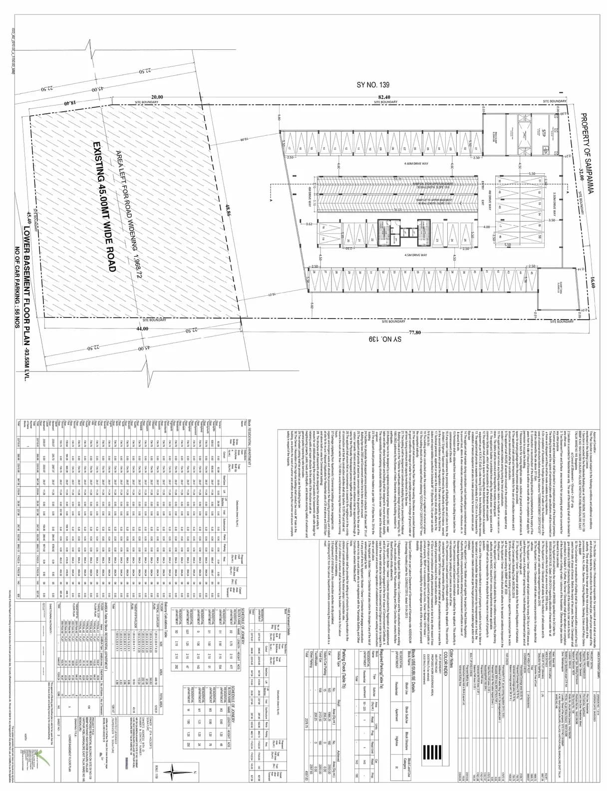 Vaishno Ambaram: Existing Layout Plan (filed with Karnataka RERA)