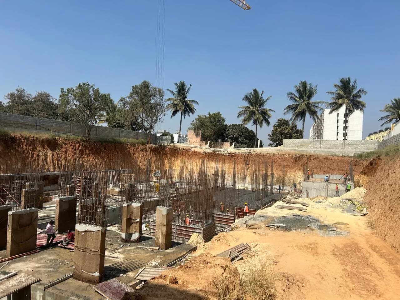 Vaishno Ambaram: Site photo filed with Karnataka RERA