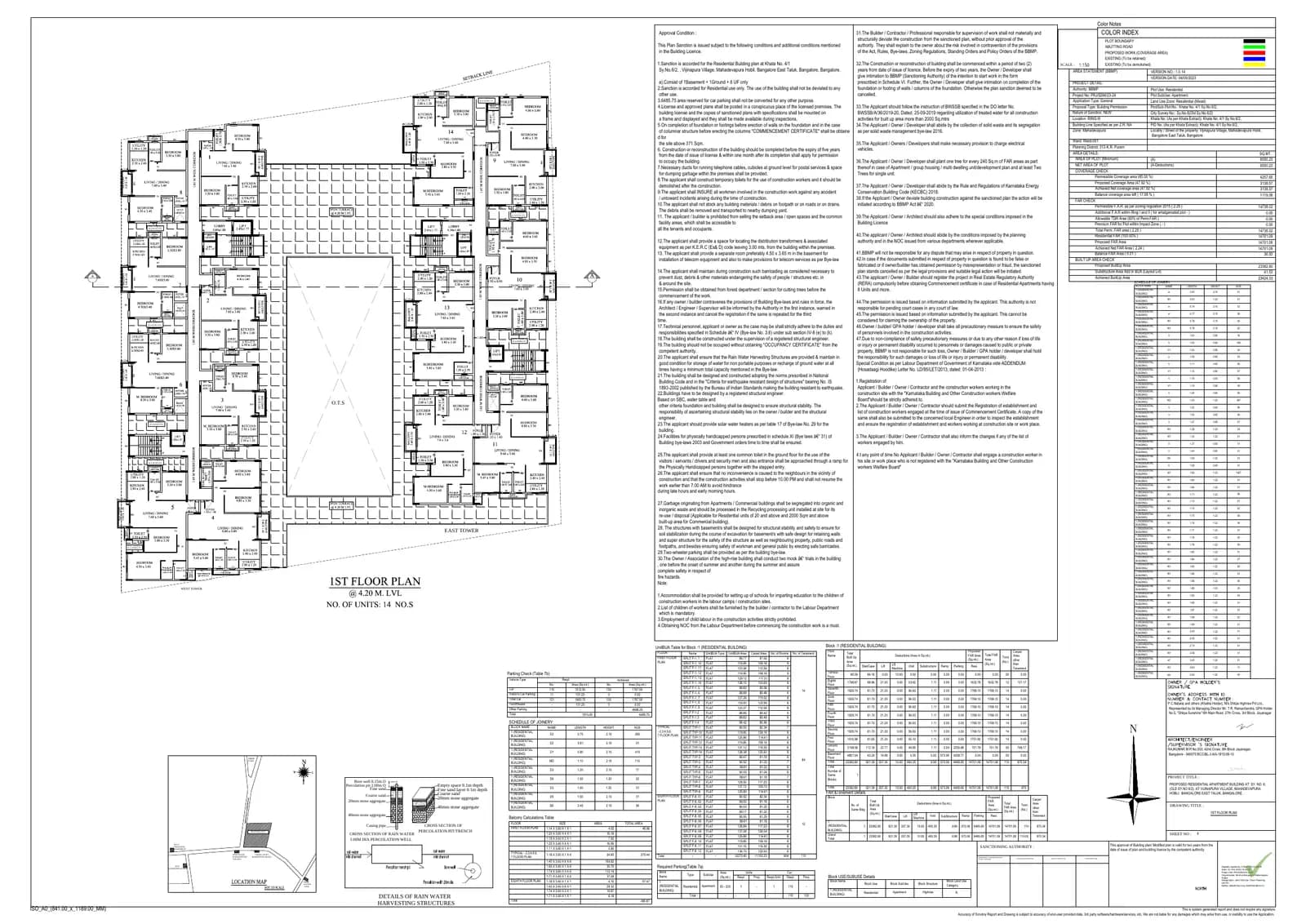 Shilpa Rathna: First Floor Plan.pdf (filed with Karnataka RERA)
