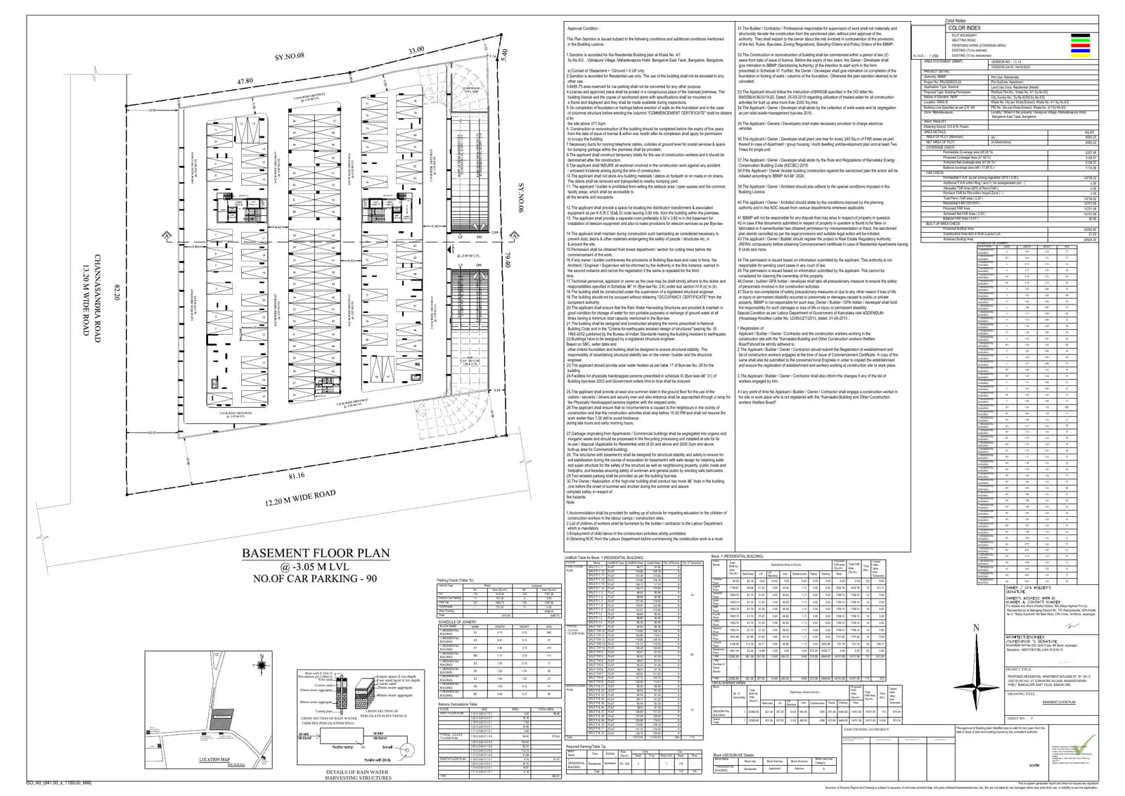 Shilpa Rathna: Basement Floor Plan.pdf (filed with Karnataka RERA)