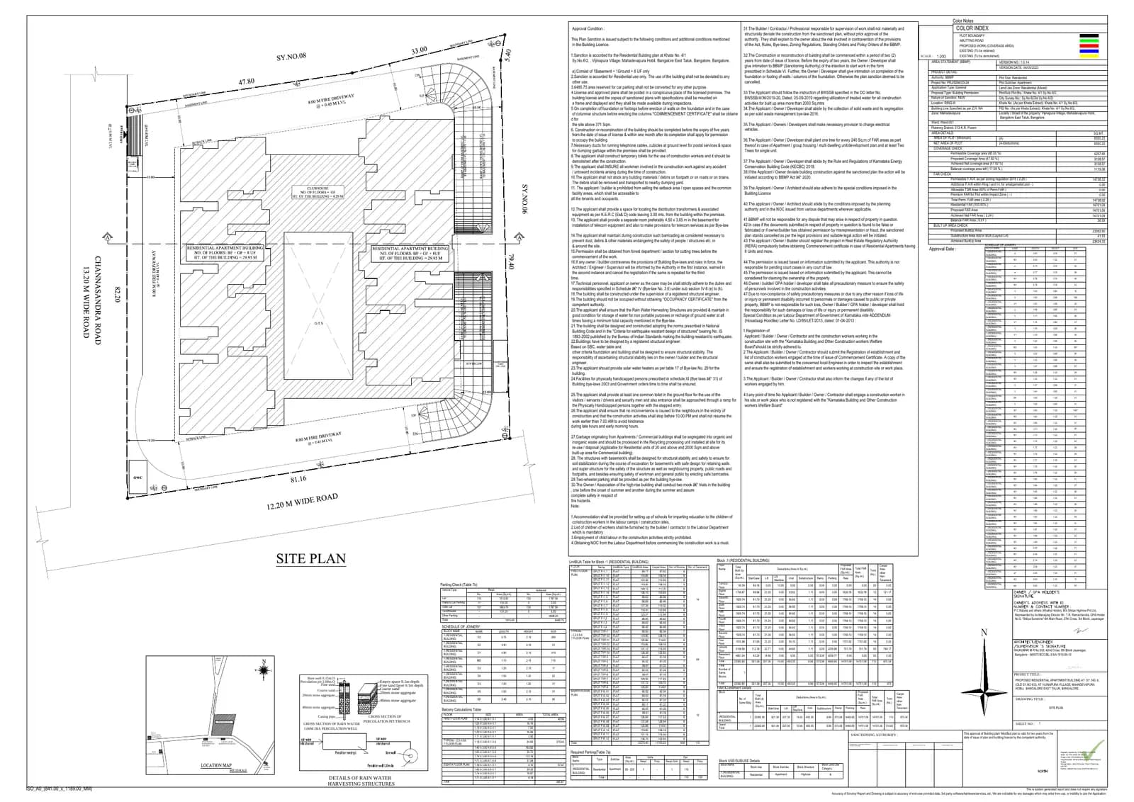 Shilpa Rathna: Approved Layout Plan (filed with Karnataka RERA)